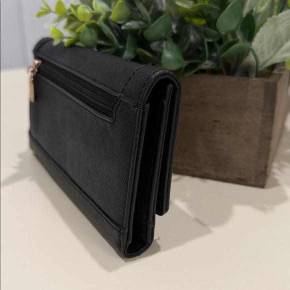 Guess Black Wallet with Gold Accents - Picture 5 of 11